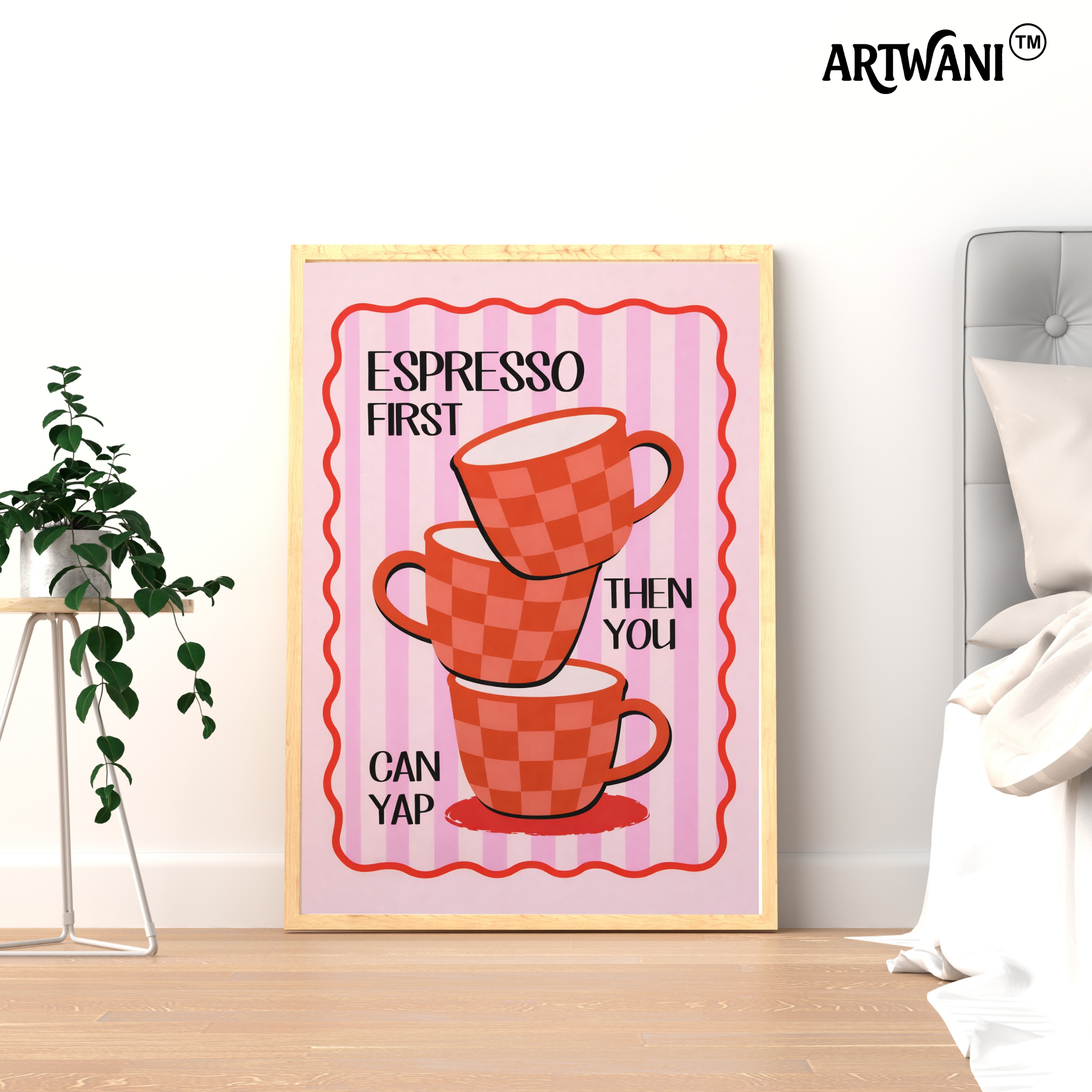 Espresso Before Everything – Coffee Quote Wall Art