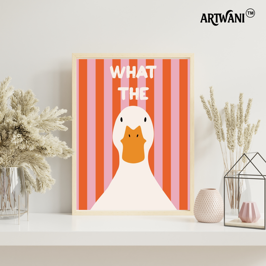 “What The Duck?” – Cute Quirky Wall Art