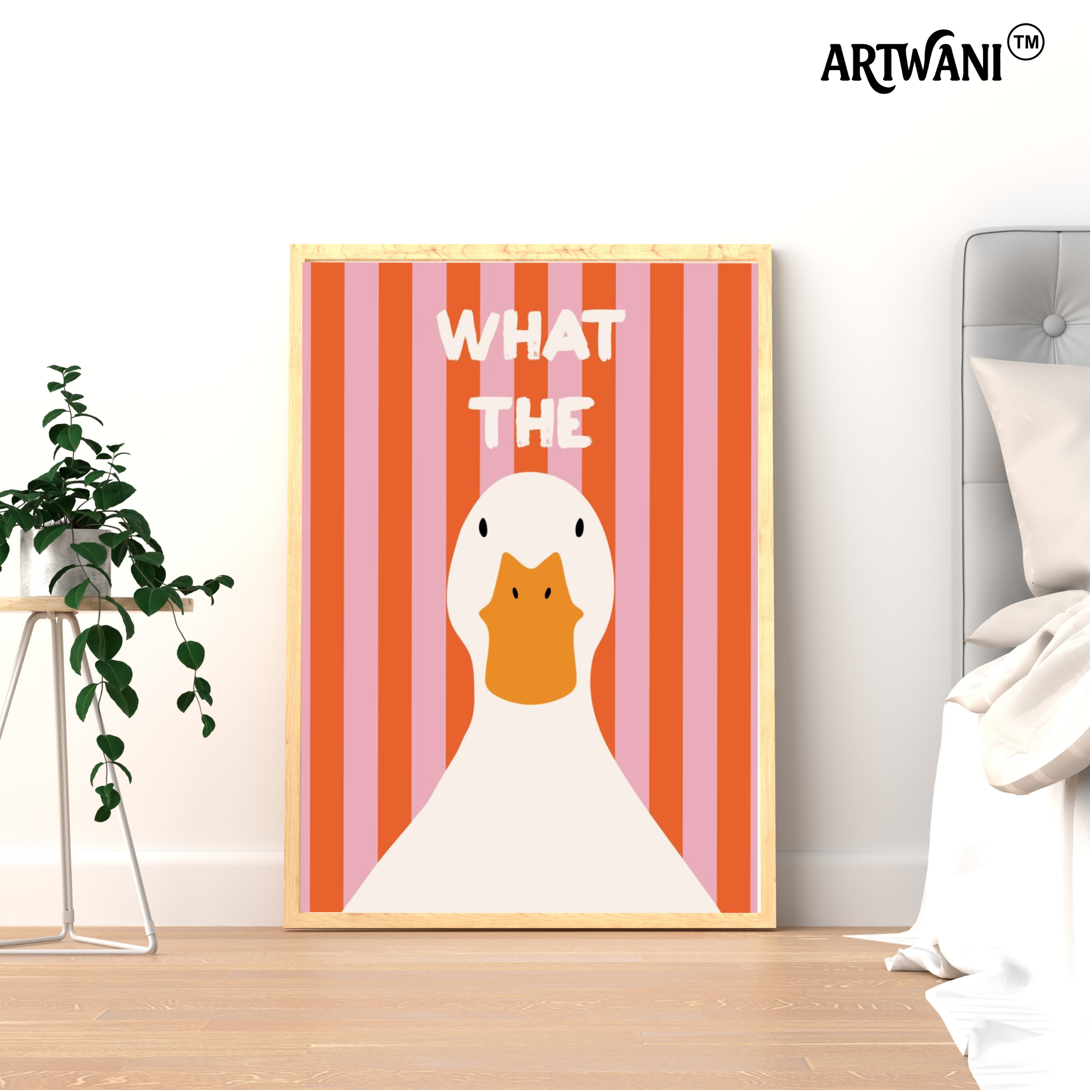 “What The Duck?” – Cute Quirky Wall Art