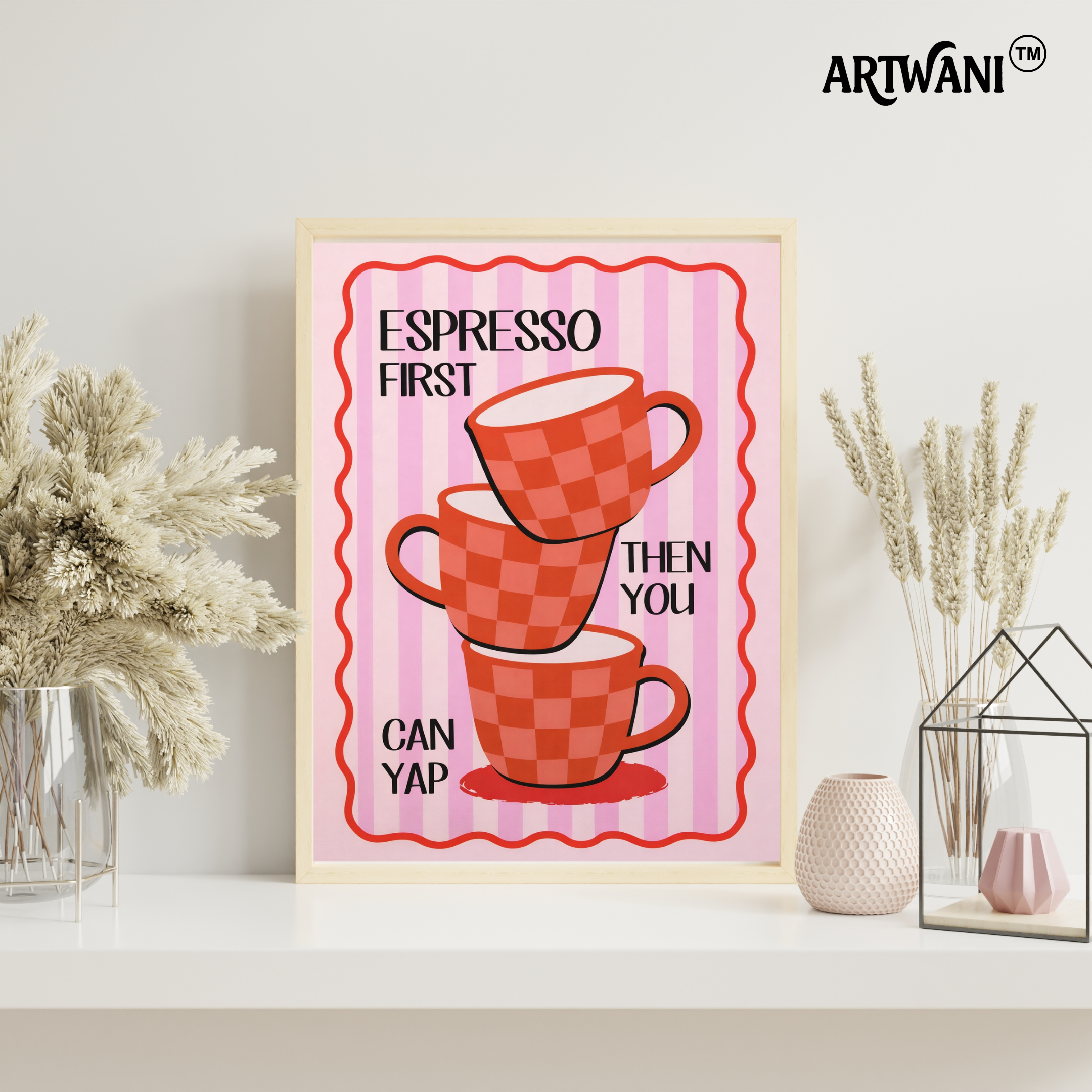 Espresso Before Everything – Coffee Quote Wall Art