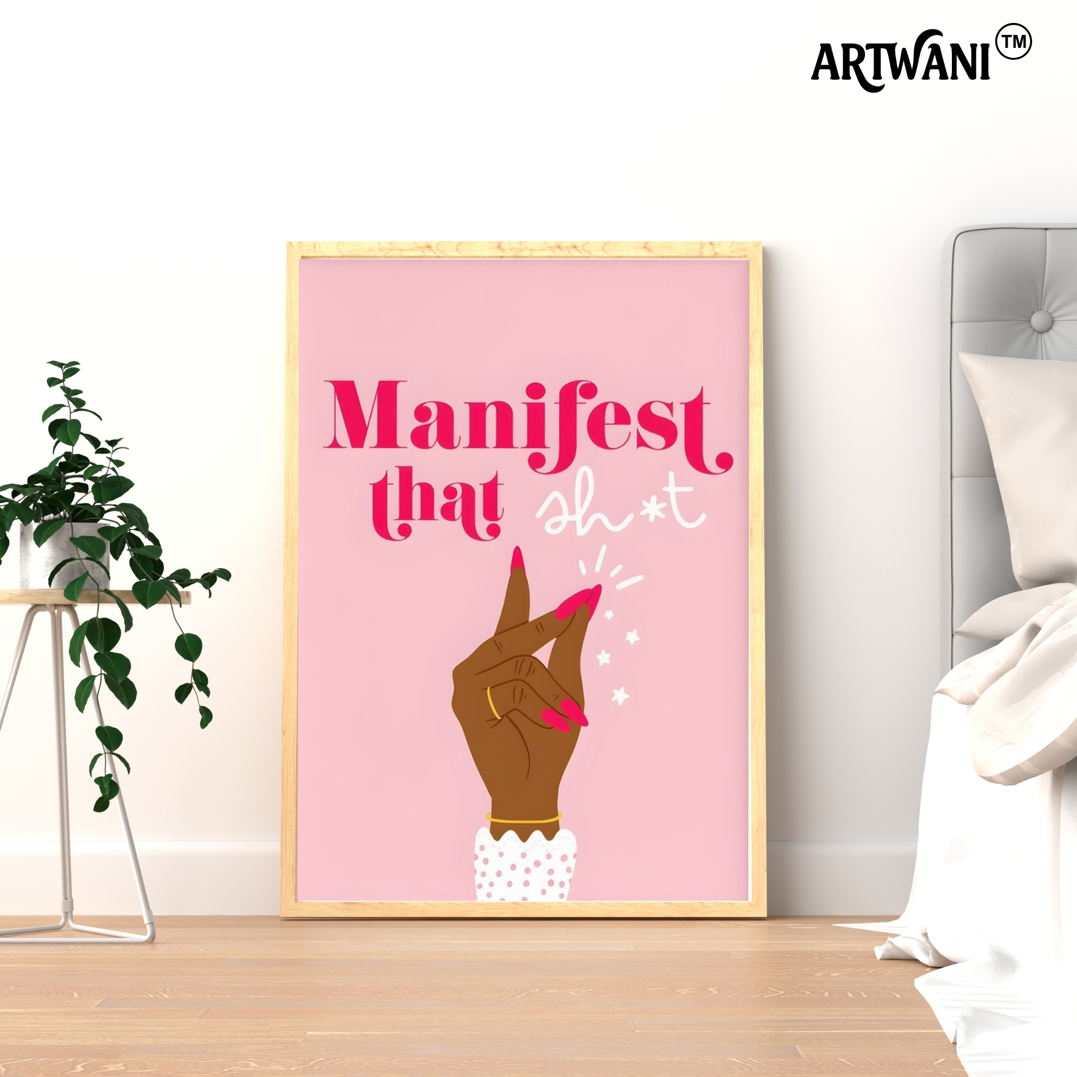 “Manifest That” – Bold Manifestation Statement Wall Art