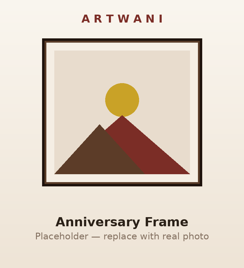 Happy Anniversary Personalized Frame